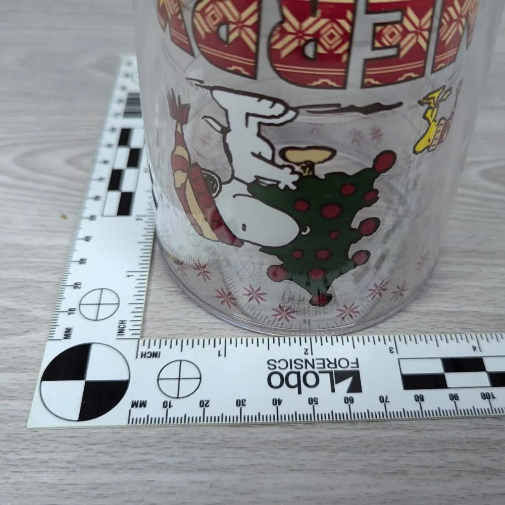 Tervis USA Peanuts Snoopy & Woodstock Merry Christmas Tree 24 oz Tumbler No Lid